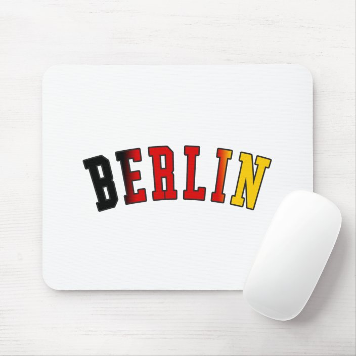 Berlin in Germany National Flag Colors Mousepad