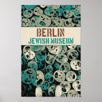 Berlin Jewish Museum illustration Germany Postcard