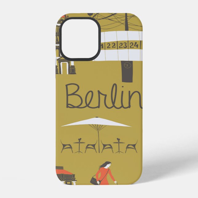 Berlin landmarks and monuments iphone case (Back)
