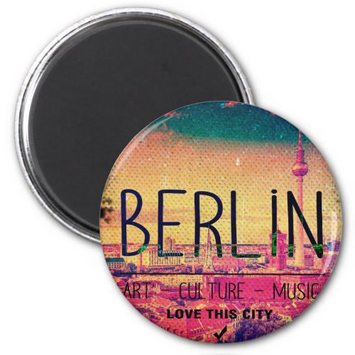 Berlin Love This City series circle Magnet