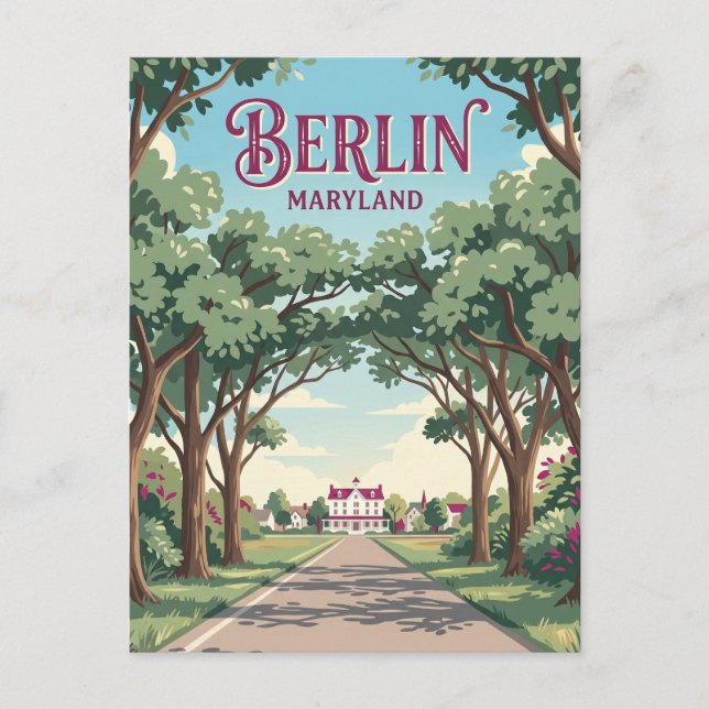 Berlin Maryland Postcard (Front)