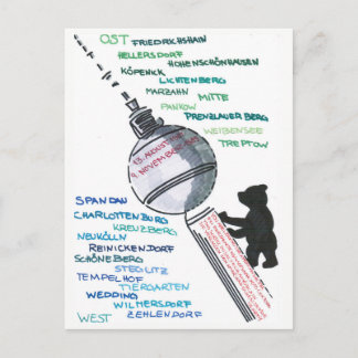 Berlin Mauer Wall East West Mauerfall Postcard