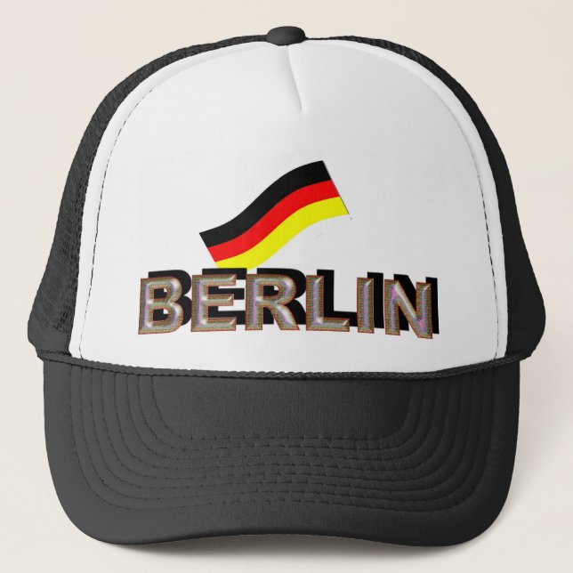 Berlin Metal Trucker Hat (Front)