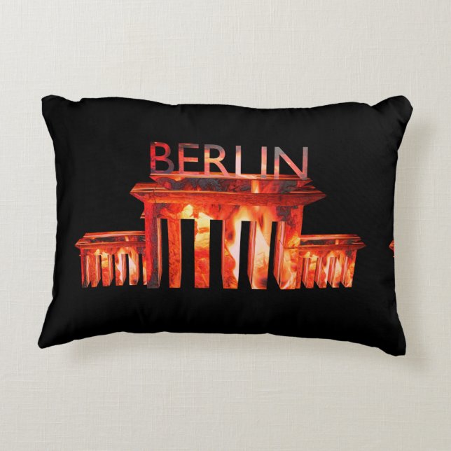 Berlin Nightlife Decorative Pillow (Back)
