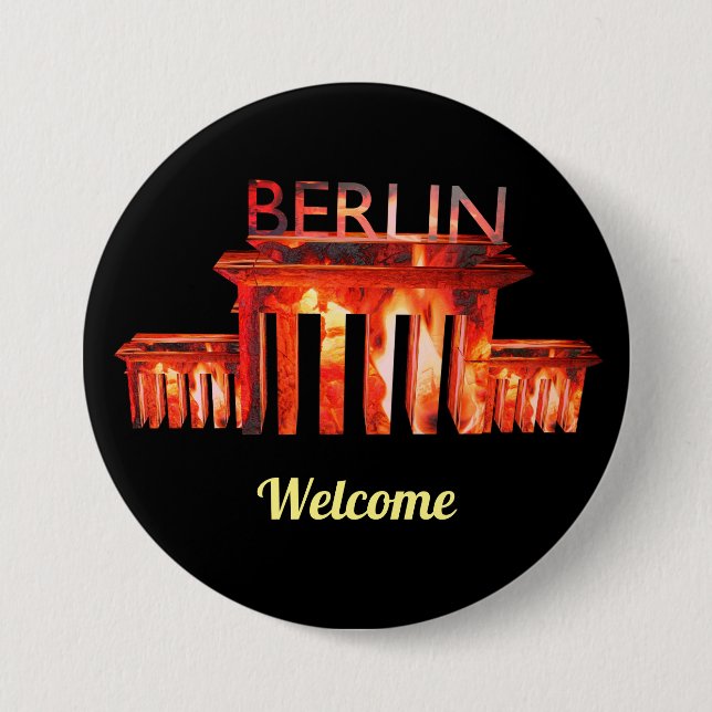 Berlin Nightlife personalized  Bottle Opener Button (Front)