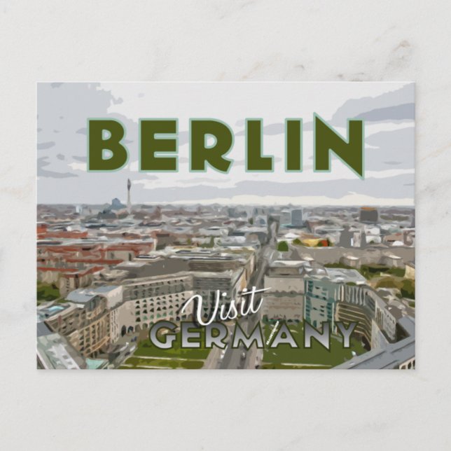 Berlin, postcard from serie Visit... (Front)