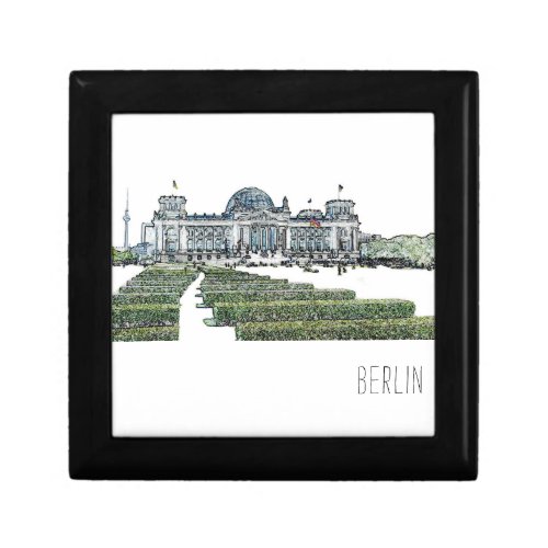 Berlin Reichstag German Parliament Sketch Gift Box