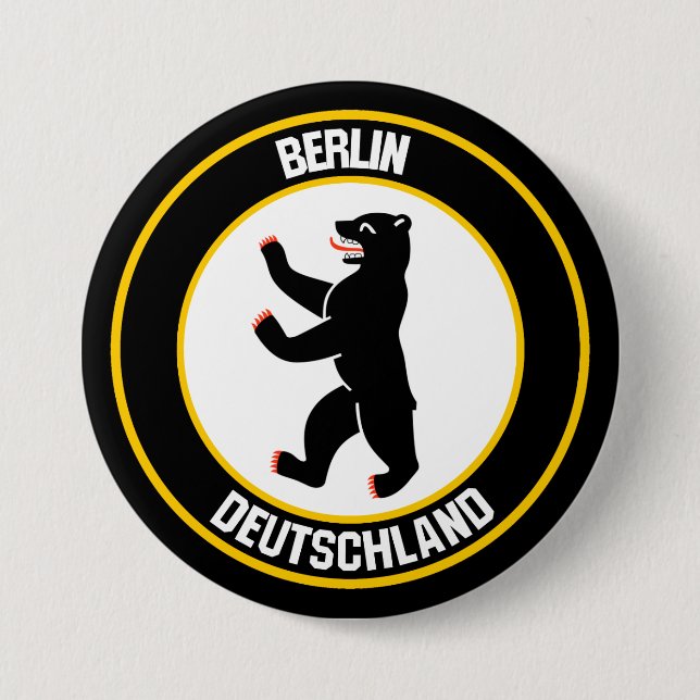Berlin Round Emblem Button (Front)