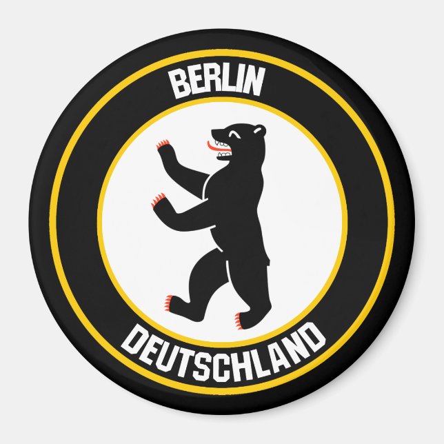 Berlin Round Emblem Magnet (Front)
