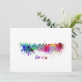 Berlin skyline in watercolor (Standing Front)