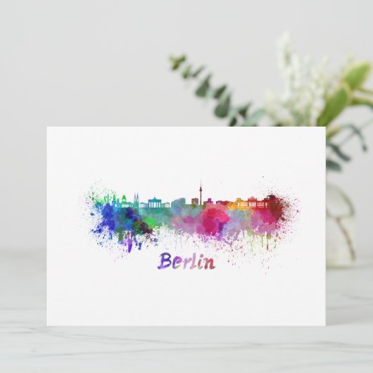 Berlin skyline in watercolor (Standing Front)