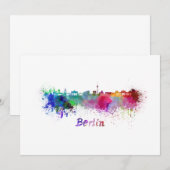 Berlin skyline in watercolor (Front/Back)