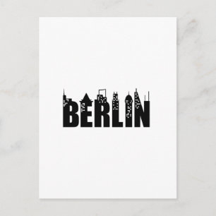 Berlin Skyline Skyscrapers City Postcard