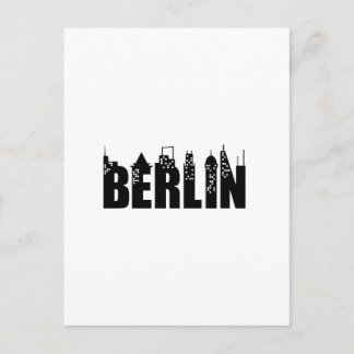 Berlin Skyline Skyscrapers City Postcard