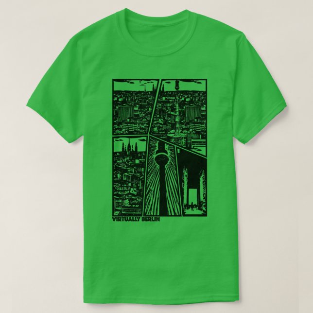 Berlin SkylineStyle Created by AI T-Shirt (Design Front)