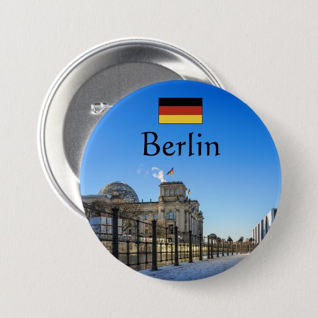 Berlin Souvenir Button (Front & Back)