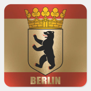 Berlin square sticker