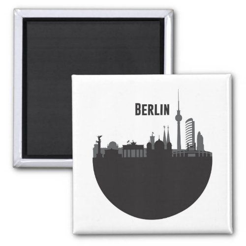 Berlin Stadt Silhouette Skyline Magnet