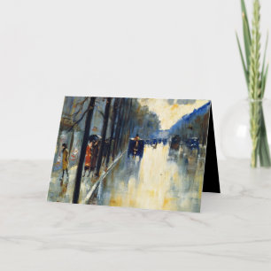 Berlin Street in Late Fall, Card