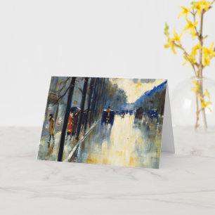 Berlin Street in Late Fall, Card