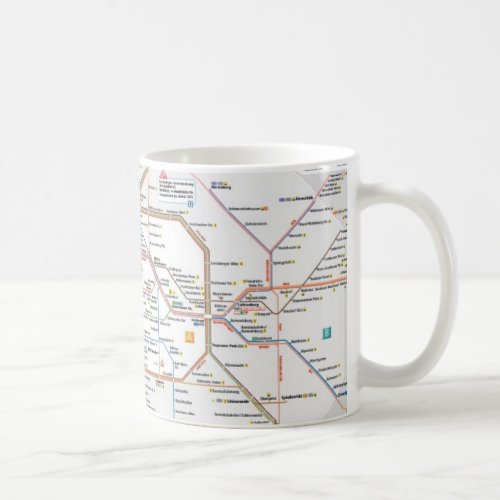 Berlin subway coffee mug