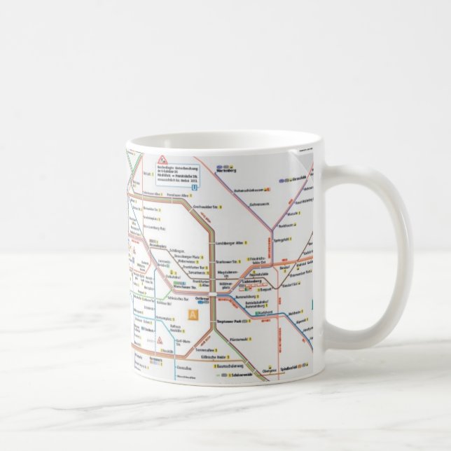 Berlin subway coffee mug (Right)