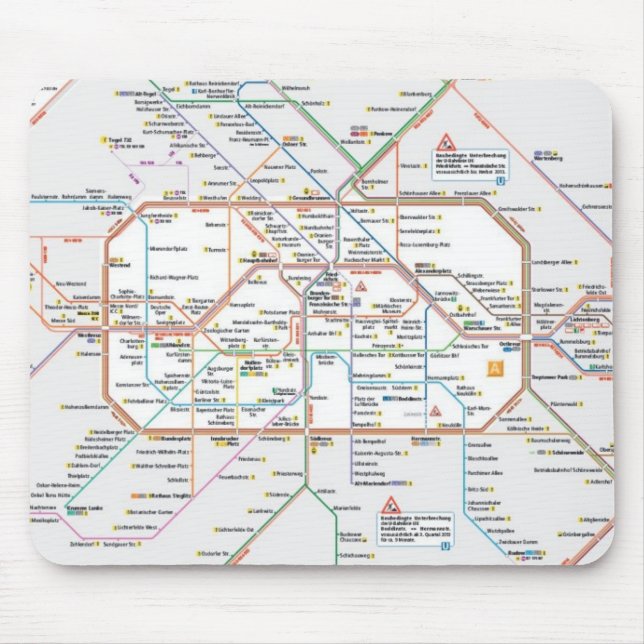 Berlin subway mouse pad (Front)