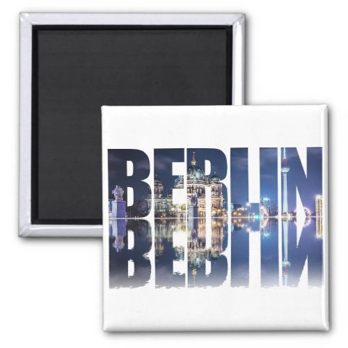 Berlin text souvenir magnet