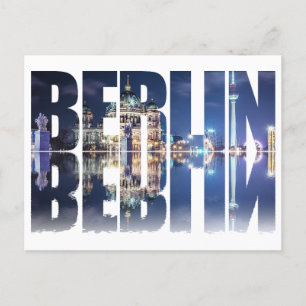 Berlin text souvenir postcard