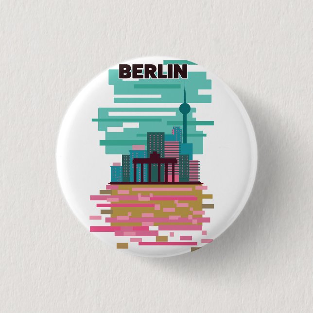 Berlin Travel poster Button (Front)