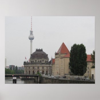 Berlin Tv Tower Poster by seashell2 at Zazzle