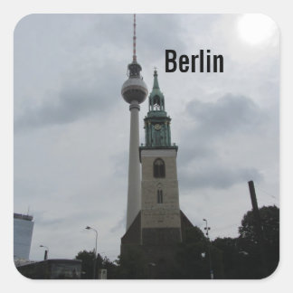 Berlin TV Tower Square Sticker
