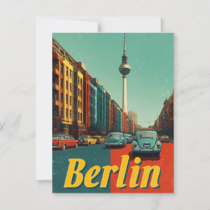 Berlin vintage travel  postcard