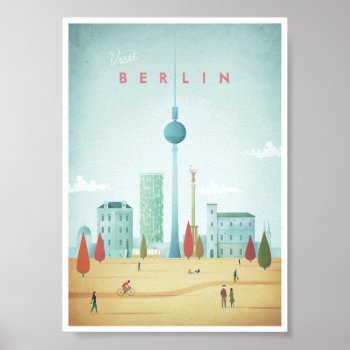 Berlin Vintage Travel Poster by VintagePosterCompany at Zazzle
