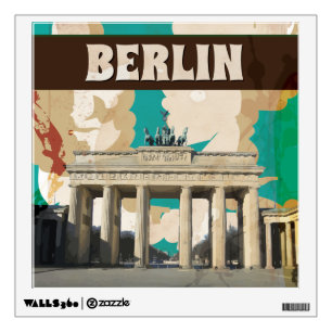 Berlin Vintage Travel Poster Wall Decal