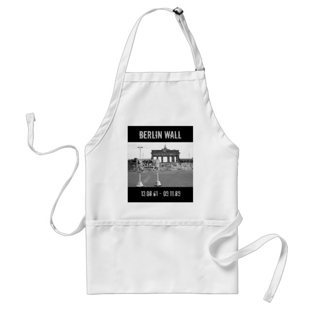 Berlin Wall Adult Apron (Front)