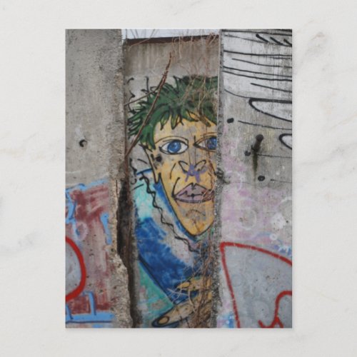 Berlin Wall Art _ Berlin Germany Postcard