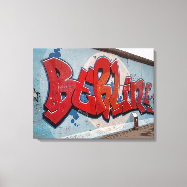 Berlin Wall Graffiti Canvas Print (Front)