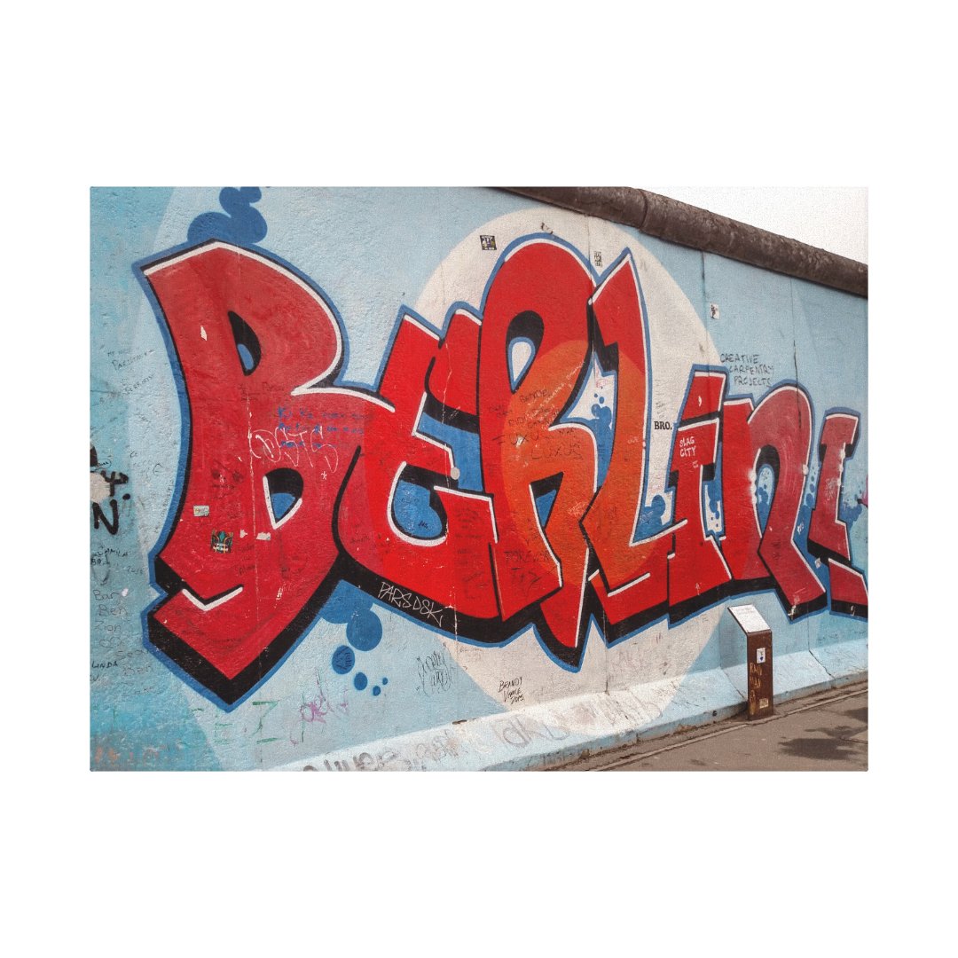 Berlin Wall Graffiti Canvas Print Zazzle