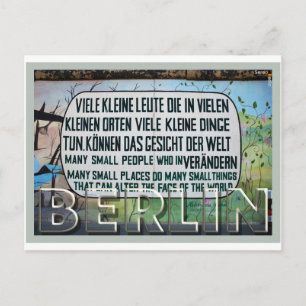 Berlin Wall Street Art Collection - 1 of 7 Postcard