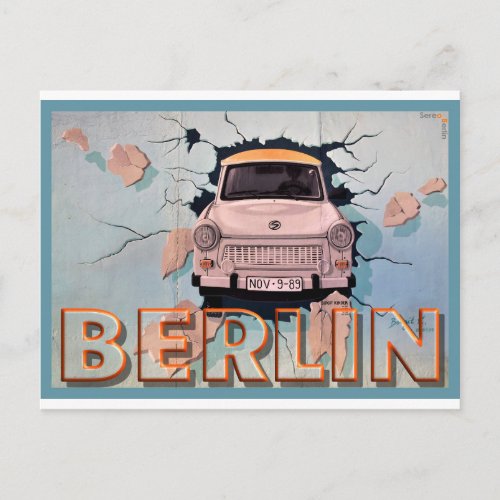 Berlin Wall Street Art Collection _ 5 of 7 Postcard