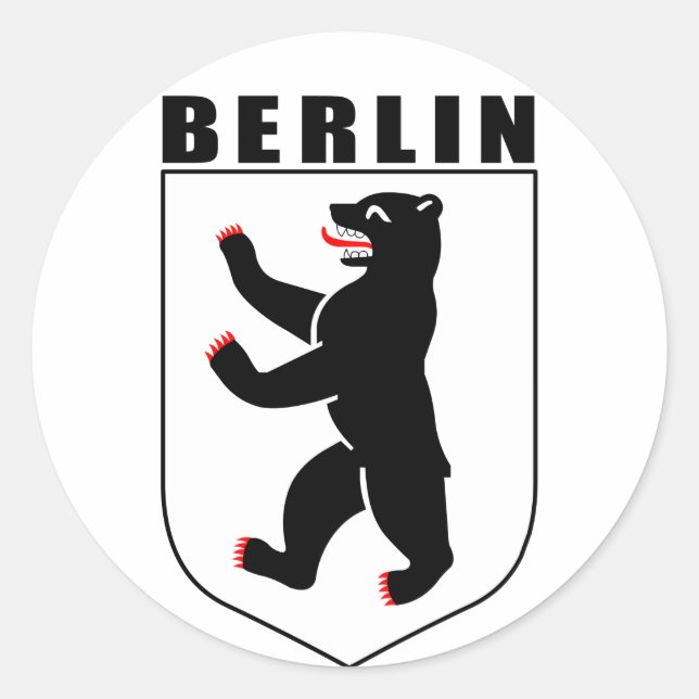 Berlin (Wappen) Classic Round Sticker (Front)