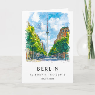 Berlin Watercolor 1 Card