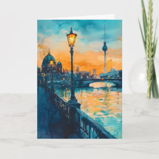 Berlin Watercolor 4 Card