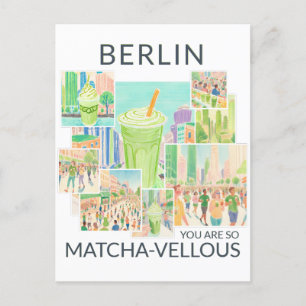 Berlin (your city), You Are So Matcha-vellous Postcard