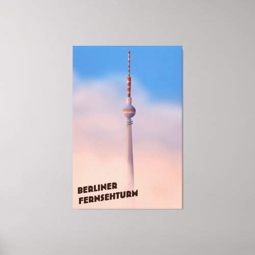 Berliner Fernsehturm Berlin TV tower Canvas Print