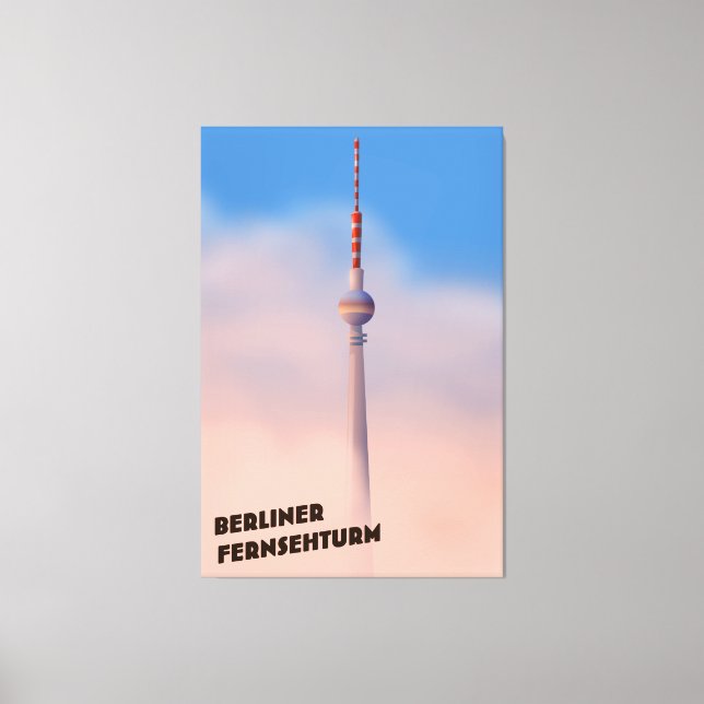 Berliner Fernsehturm ,Berlin TV tower Canvas Print (Front)
