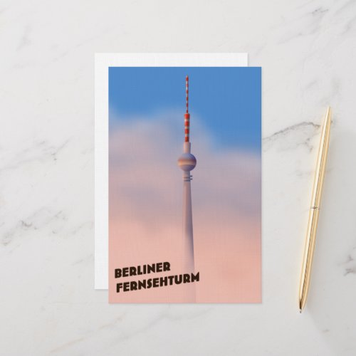 Berliner Fernsehturm Berlin TV tower Stationery