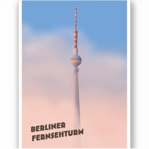 Berliner Fernsehturm Berlin TV tower Sticker