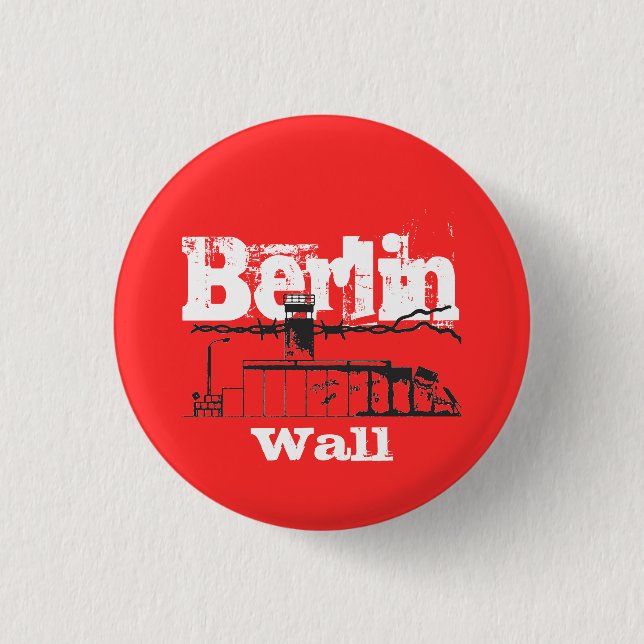 Berliner Mauer Design Pinback Button (Front)
